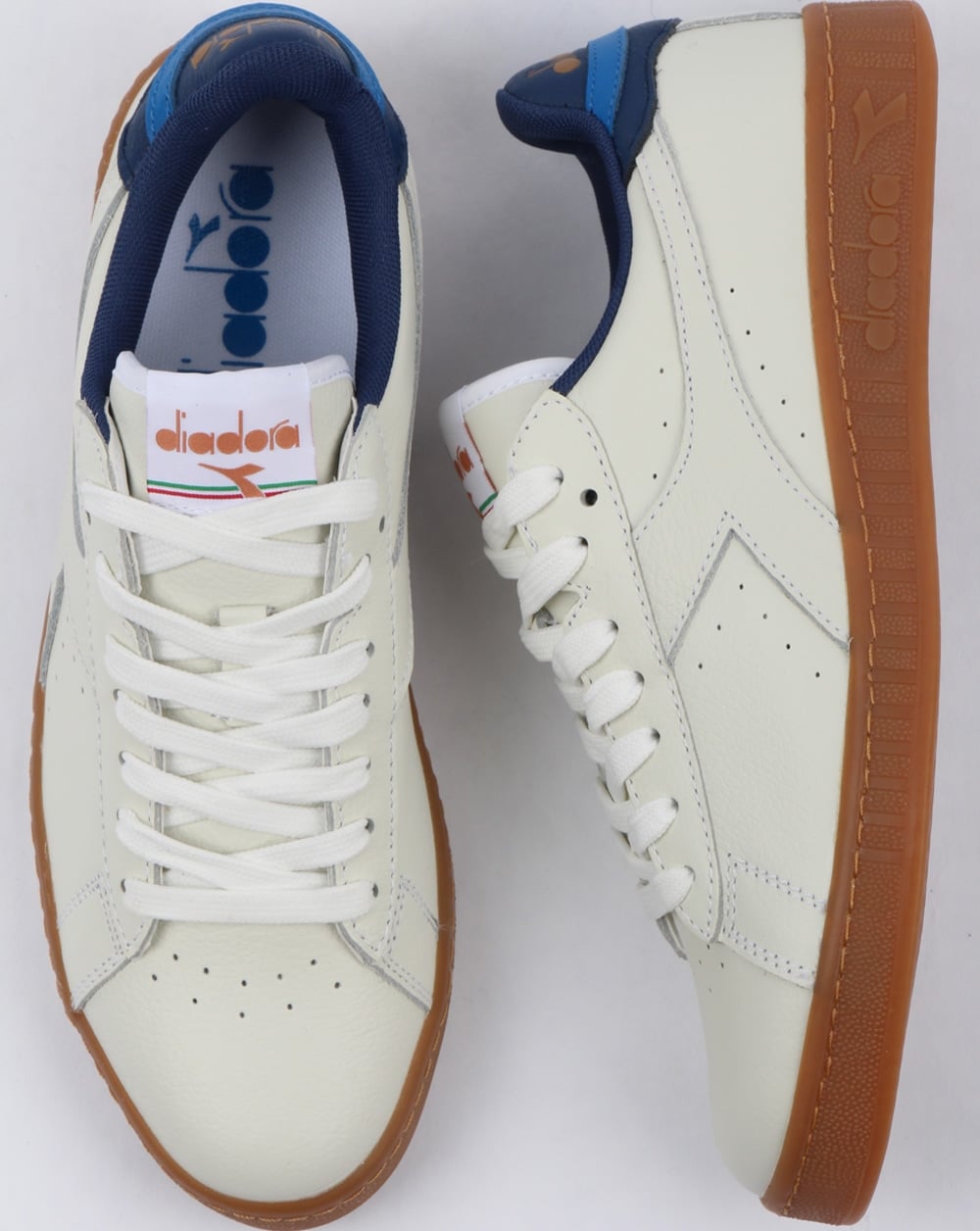 Diadora Game L Low Trainers White/saltire Navy