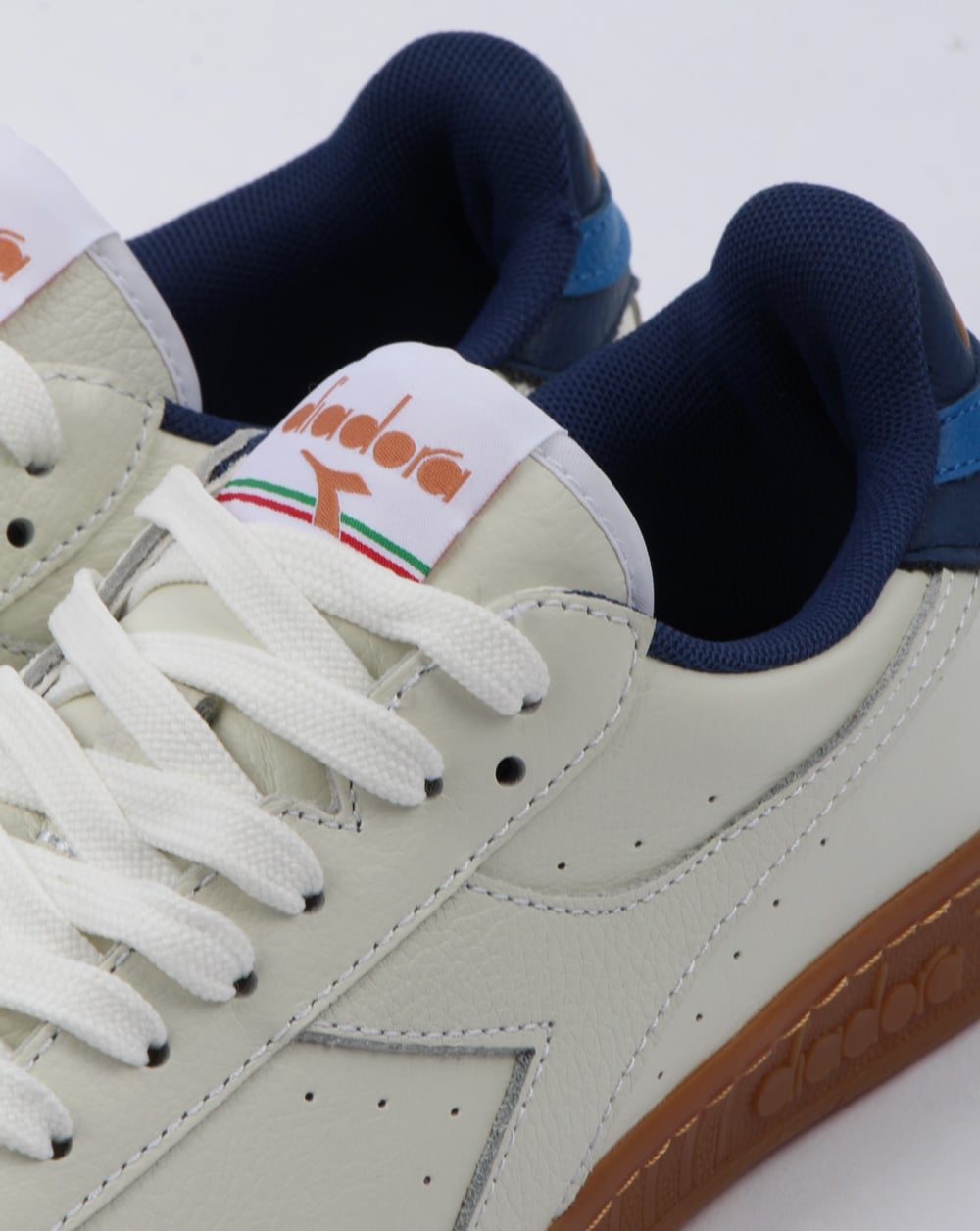Diadora Game L Low Trainers White/saltire Navy