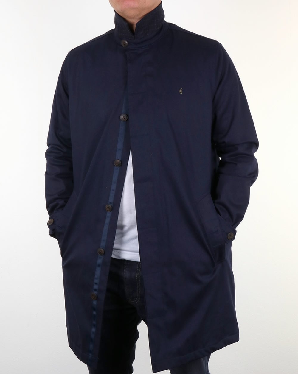 Gabicci Vintage Houghton Winter Mac Navy