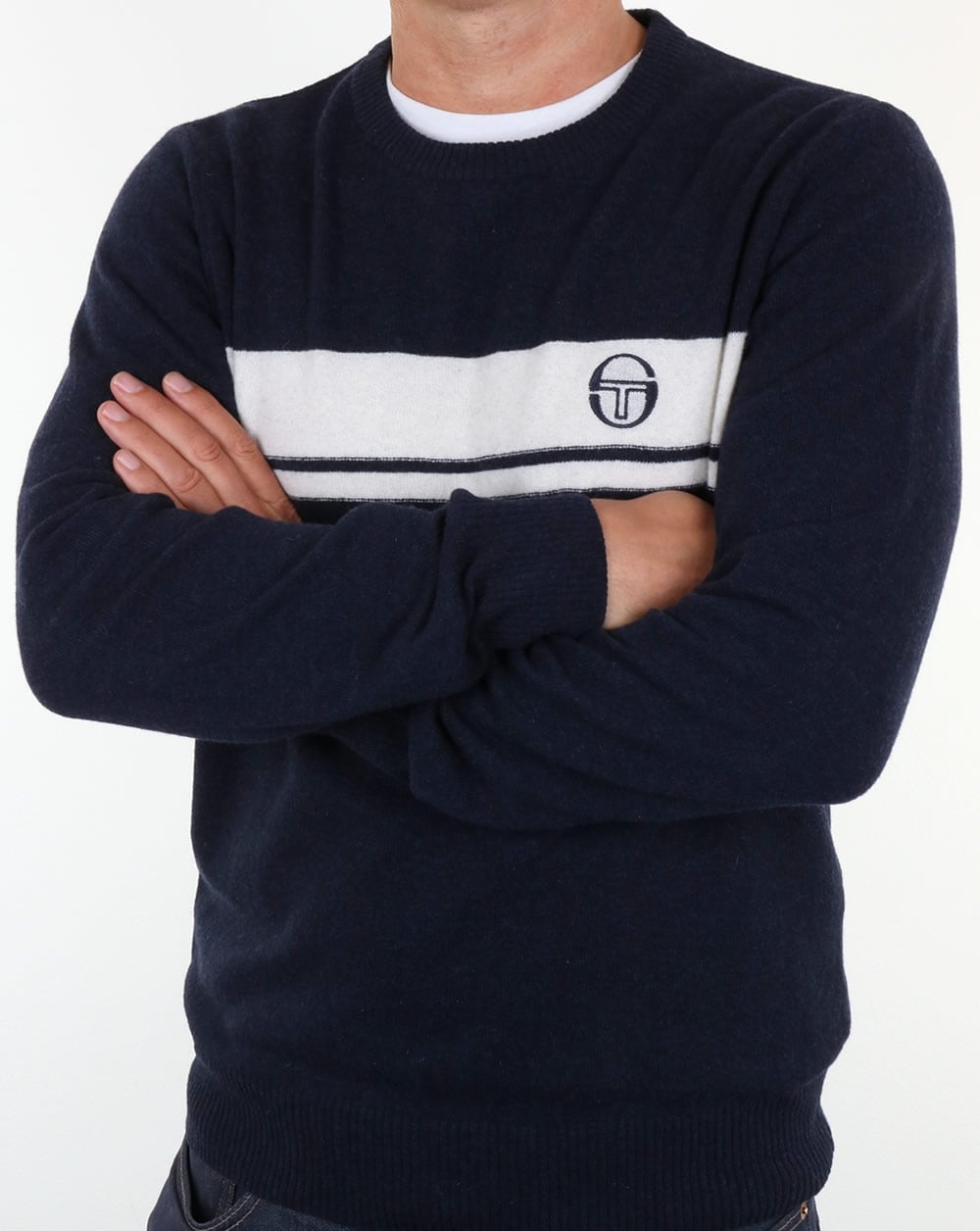 Sergio Tacchini Young Line Jumper Navy/Ivory