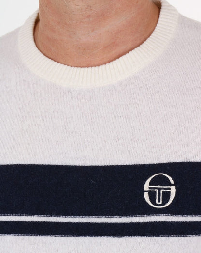 Sergio Tacchini Young Line Jumper Off White/Navy