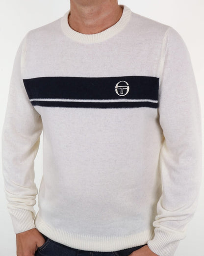 Sergio Tacchini Young Line Jumper Off White/Navy