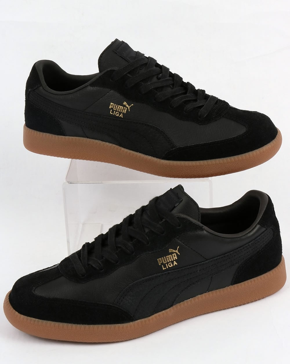 Puma Liga Leather Trainers Black
