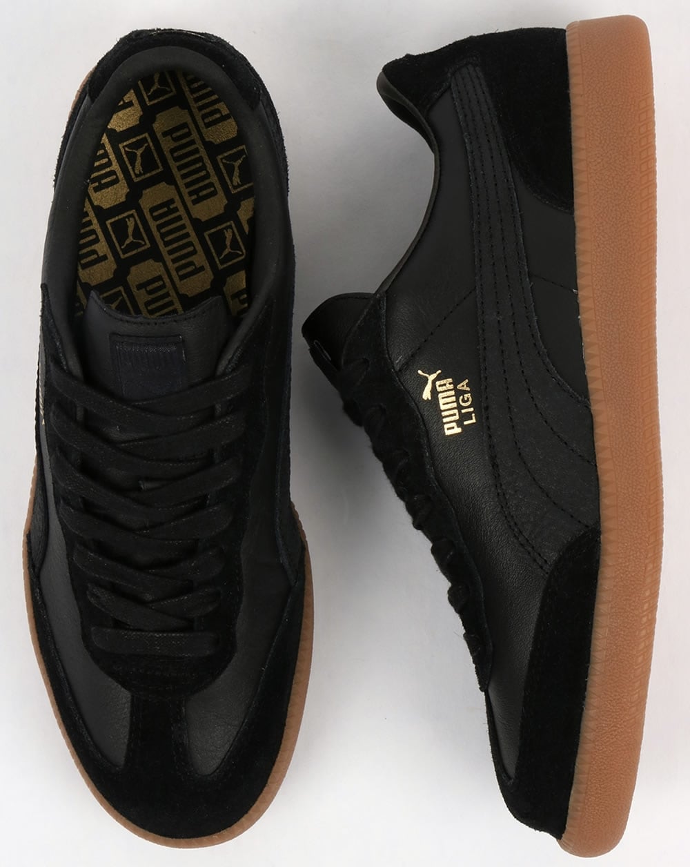 Puma Liga Leather Trainers Black