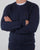 Luke Horton Cable Knit Jumper Dark Navy
