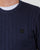 Luke Horton Cable Knit Jumper Dark Navy