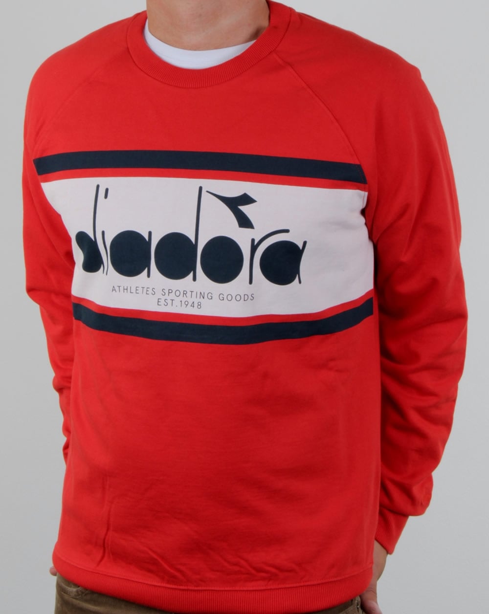 Diadora Logo Sweatshirt Red/white/blue