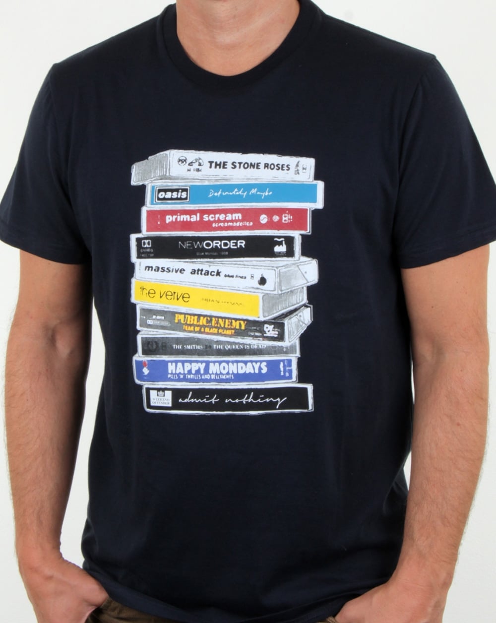 Weekend Offender 90s Highs T Shirt Navy