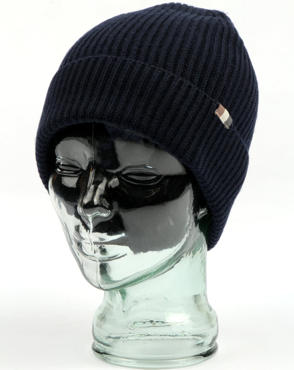 Aquascutum Rogue Beanie Hat Navy