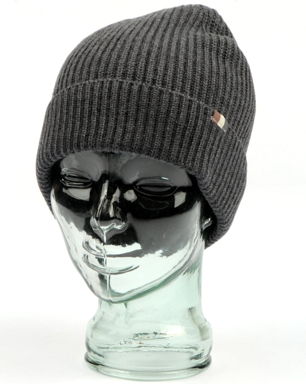 Aquascutum Rogue Beanie Hat Charcoal Melange