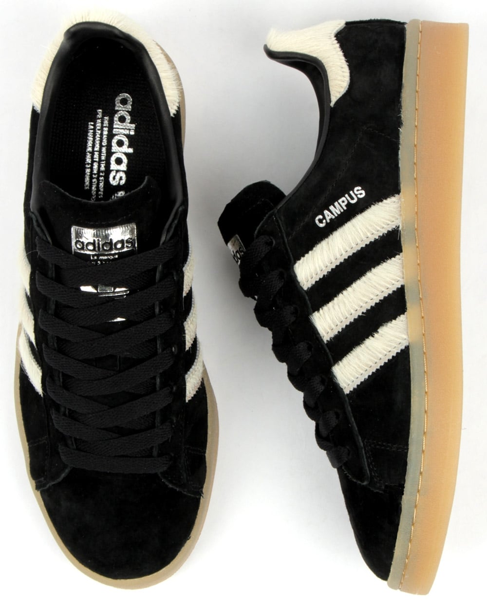 Adidas Campus Trainers Black/white/gum