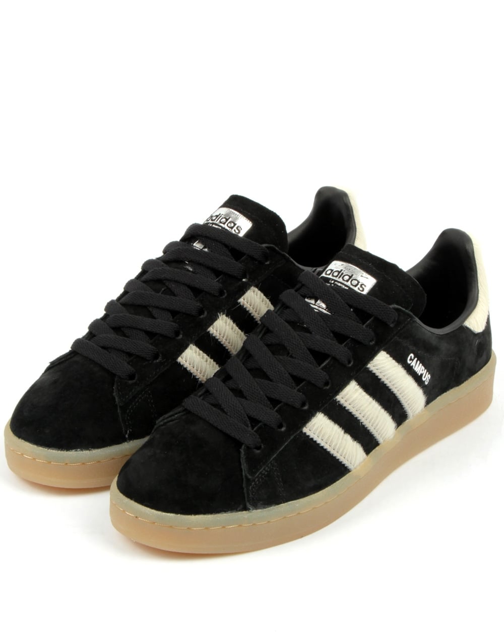 Adidas Campus Trainers Black/white/gum