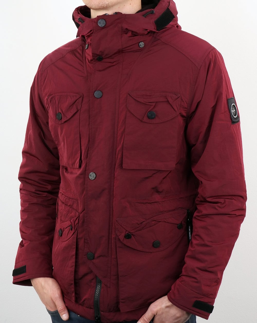 Marshall Artist Liquid Nylon Snow Parka Bordeaux