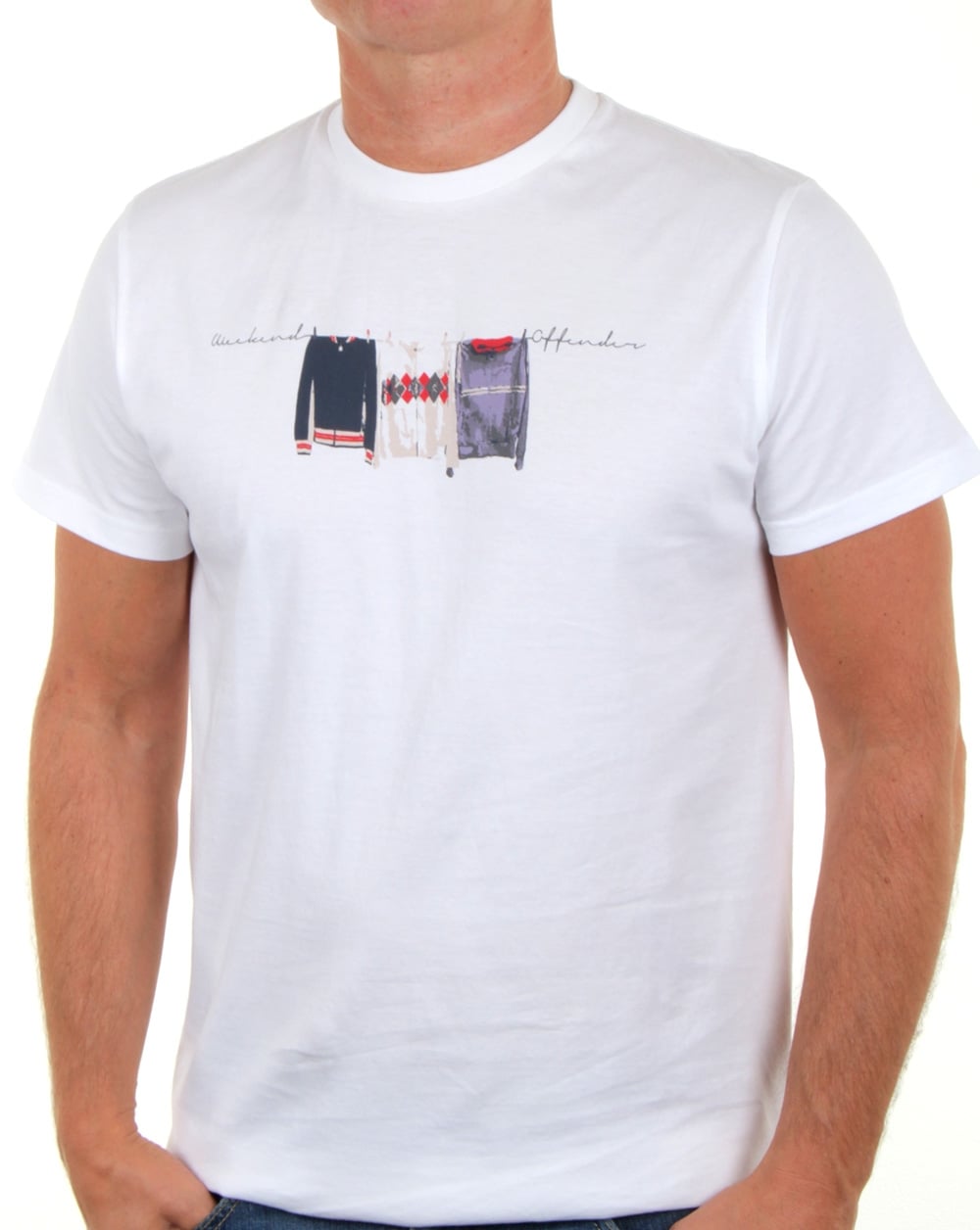 Weekend Offender Continental Elegance T Shirt White