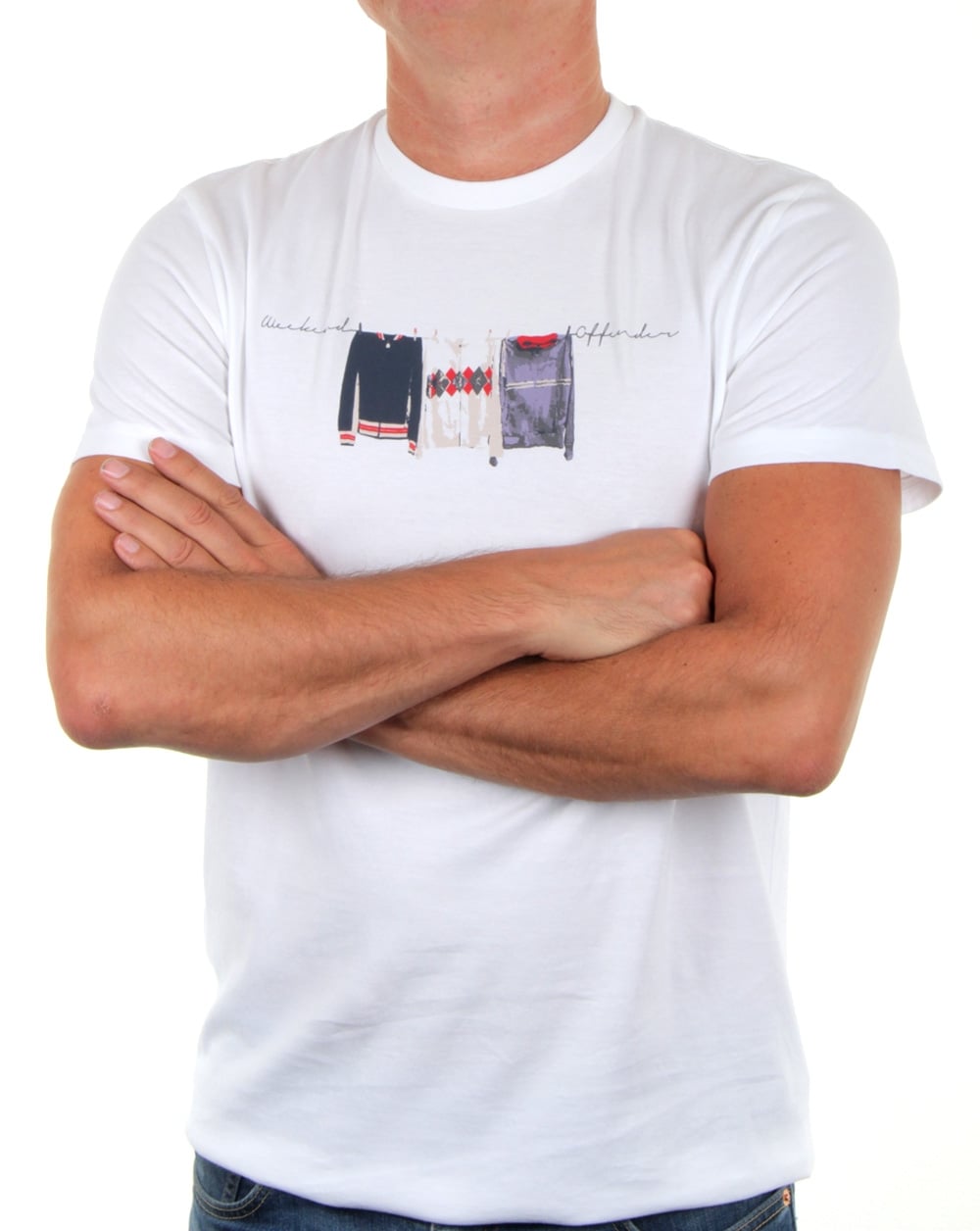 Weekend Offender Continental Elegance T Shirt White