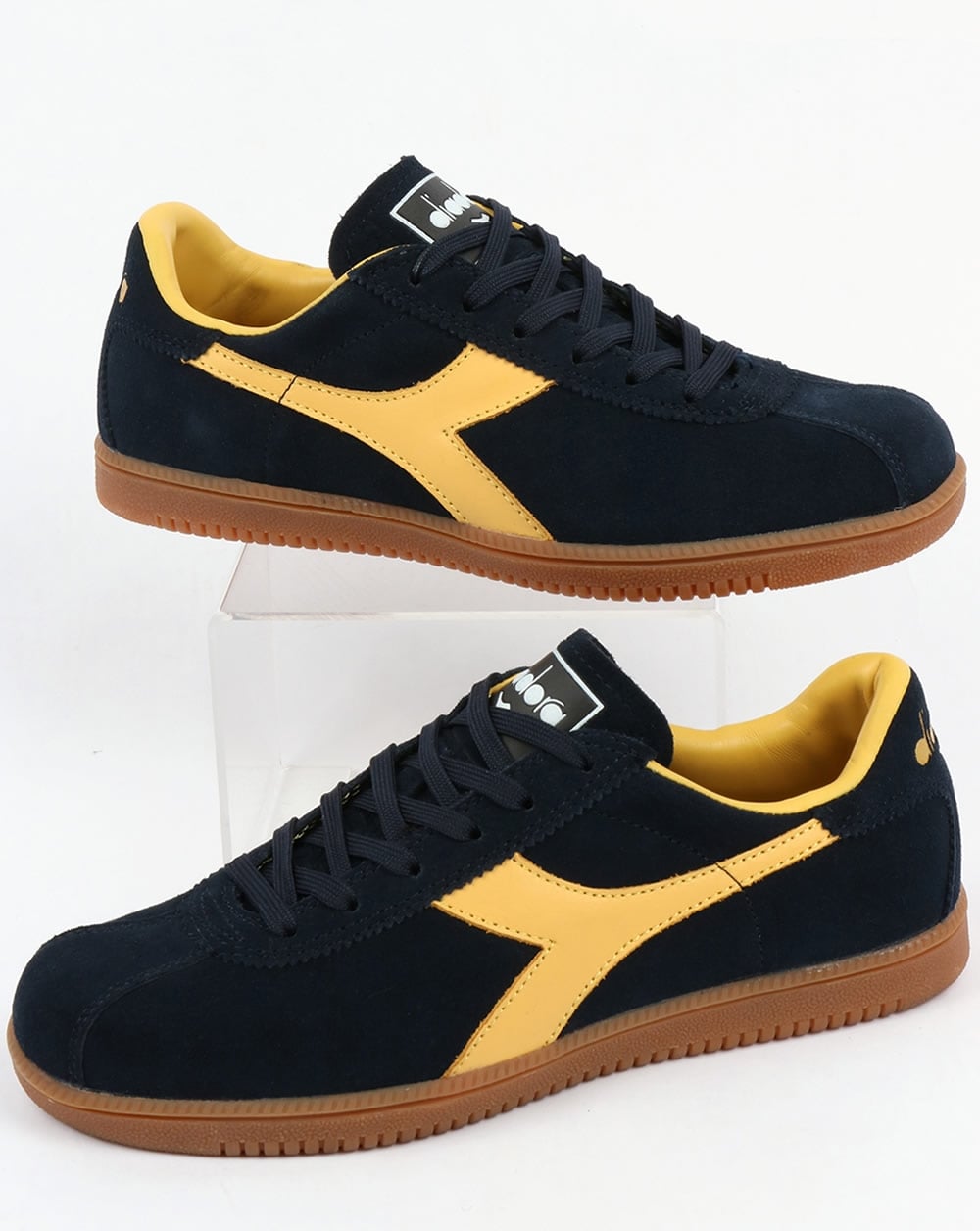 Diadora Tokyo Trainers Navy Blue/ Golden Yellow