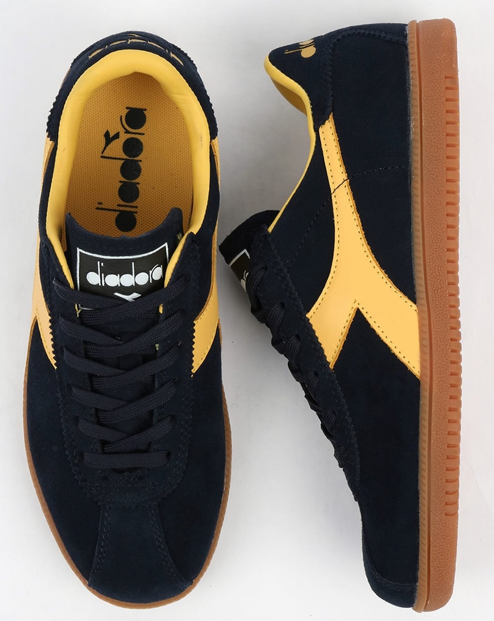 Diadora Tokyo Trainers Navy Blue/ Golden Yellow
