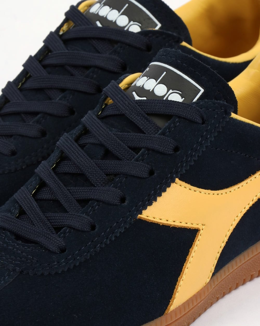 Diadora Tokyo Trainers Navy Blue/ Golden Yellow