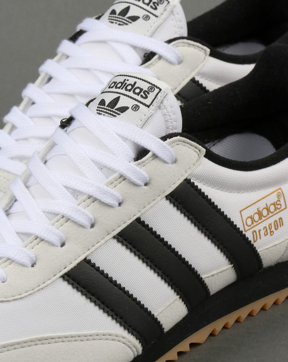 Adidas Dragon Trainers White/Black/Gum