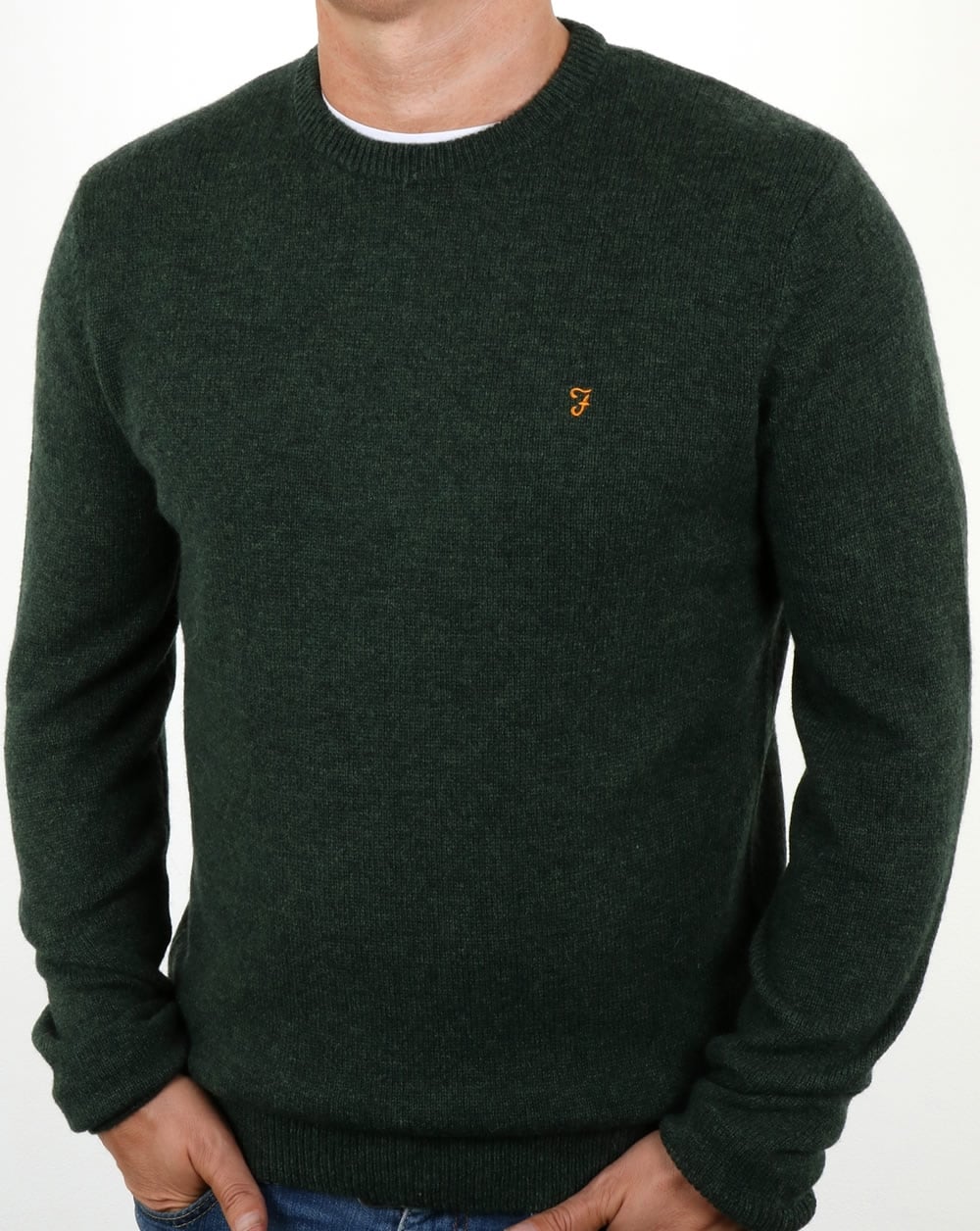 Farah Rosecroft Jumper Green Marl