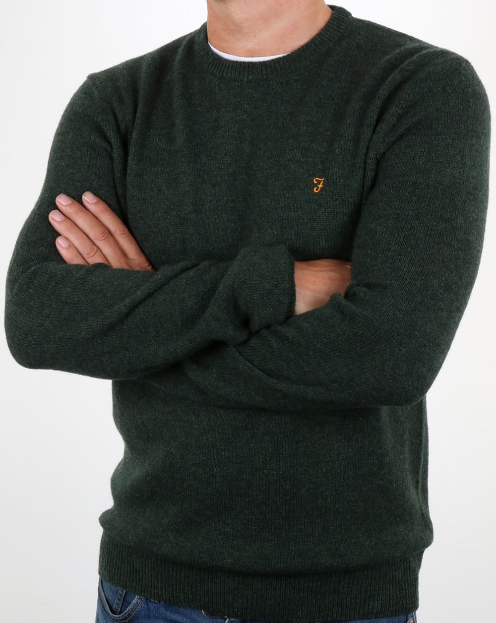 Farah Rosecroft Jumper Green Marl