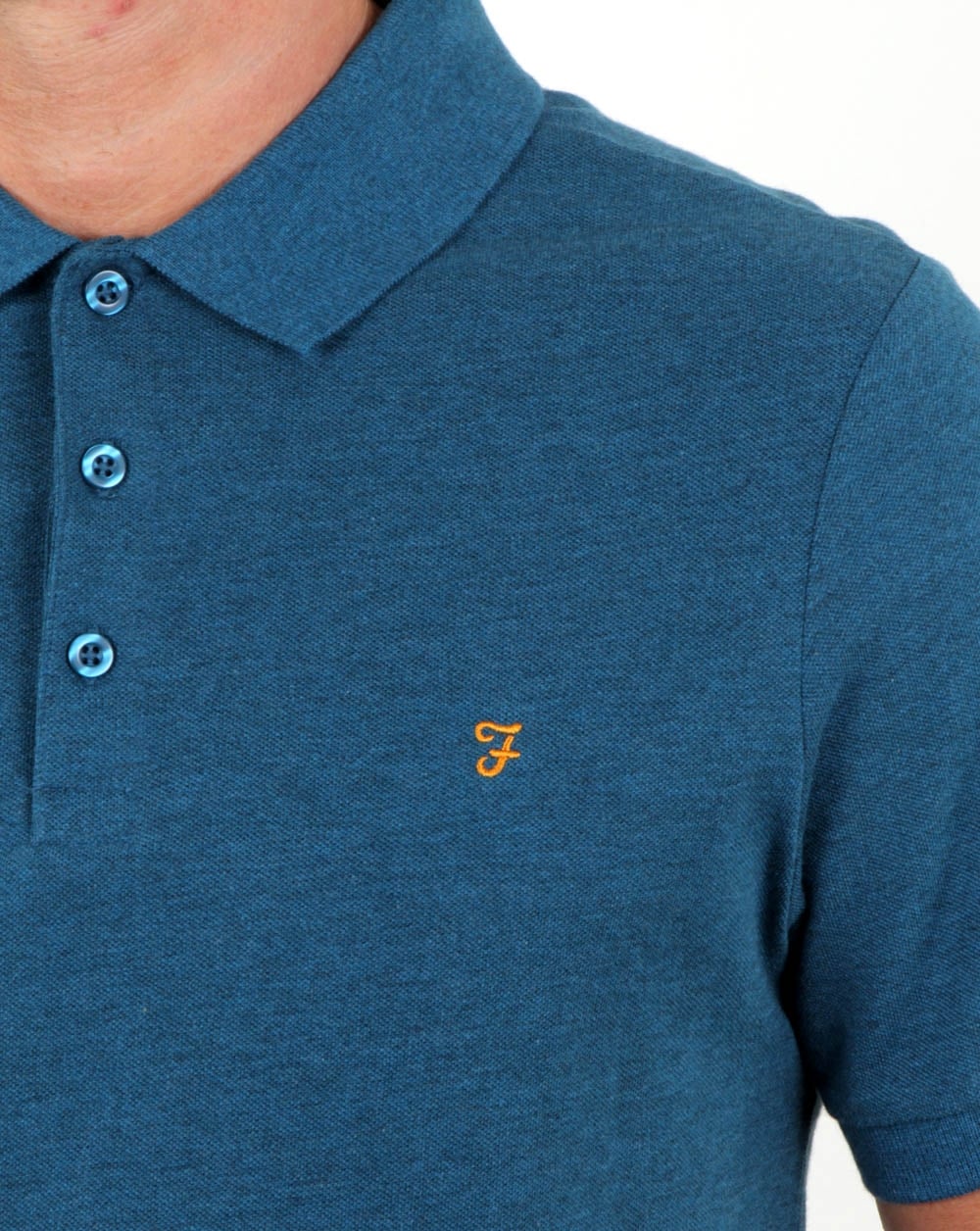 Farah Blaney Polo Shirt Atlantic Marl