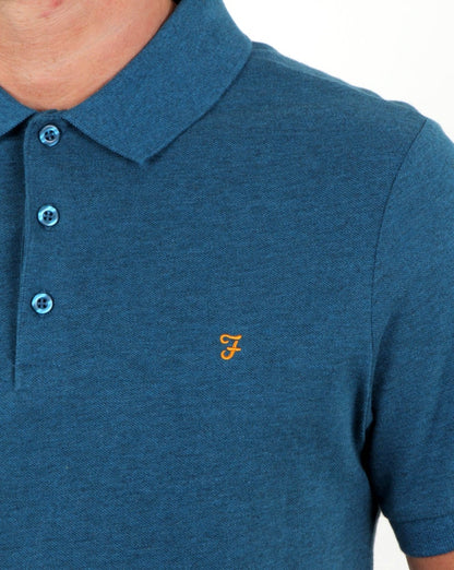 Farah Blaney Polo Shirt Atlantic Marl