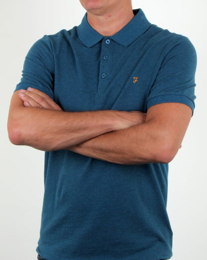 Farah Blaney Polo Shirt Atlantic Marl