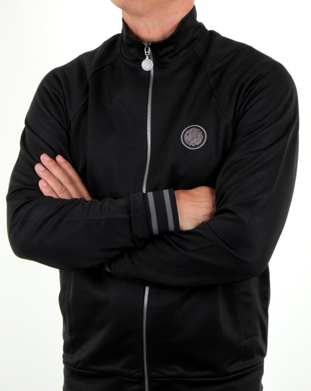Pretty Green Milner Track Top Black