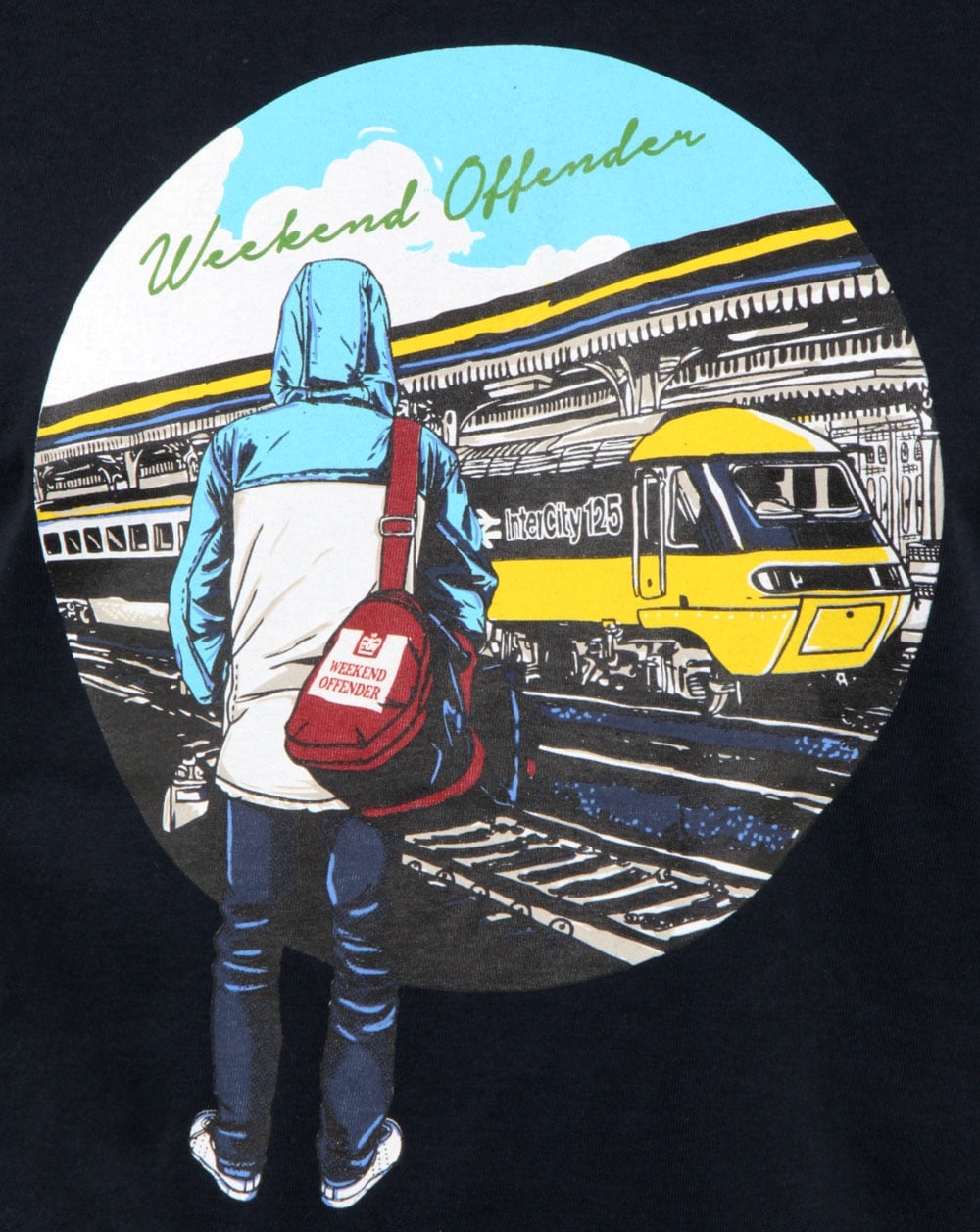 Weekend Offender Away Days T Shirt Navy