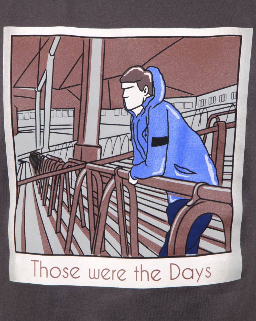 80s Casuals Those Were The Days T Shirt Charcoal