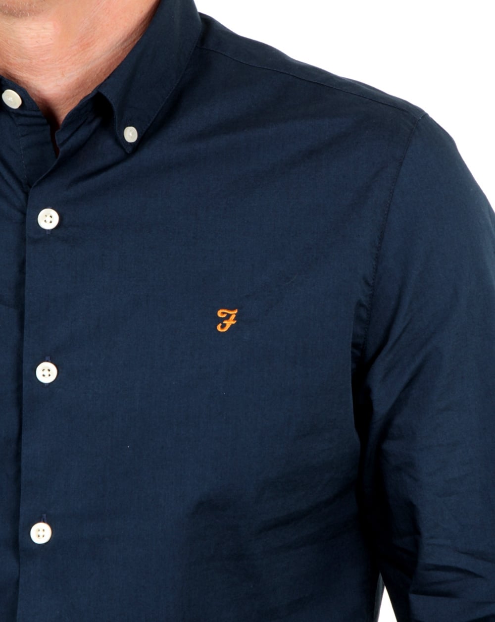 Farah Smarter Poplin Shirt True Navy