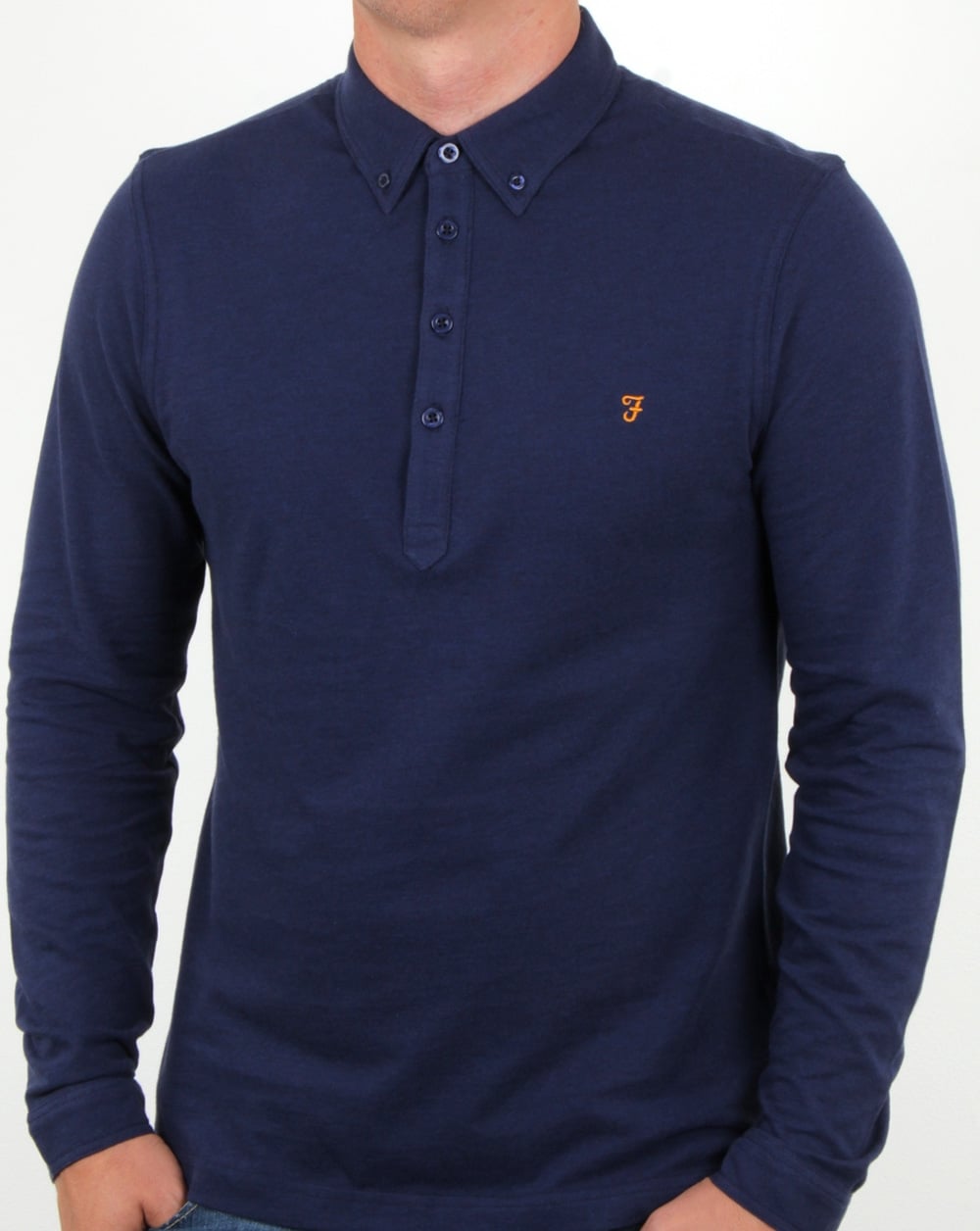 Farah Merriweather Polo Shirt in fresh Navy