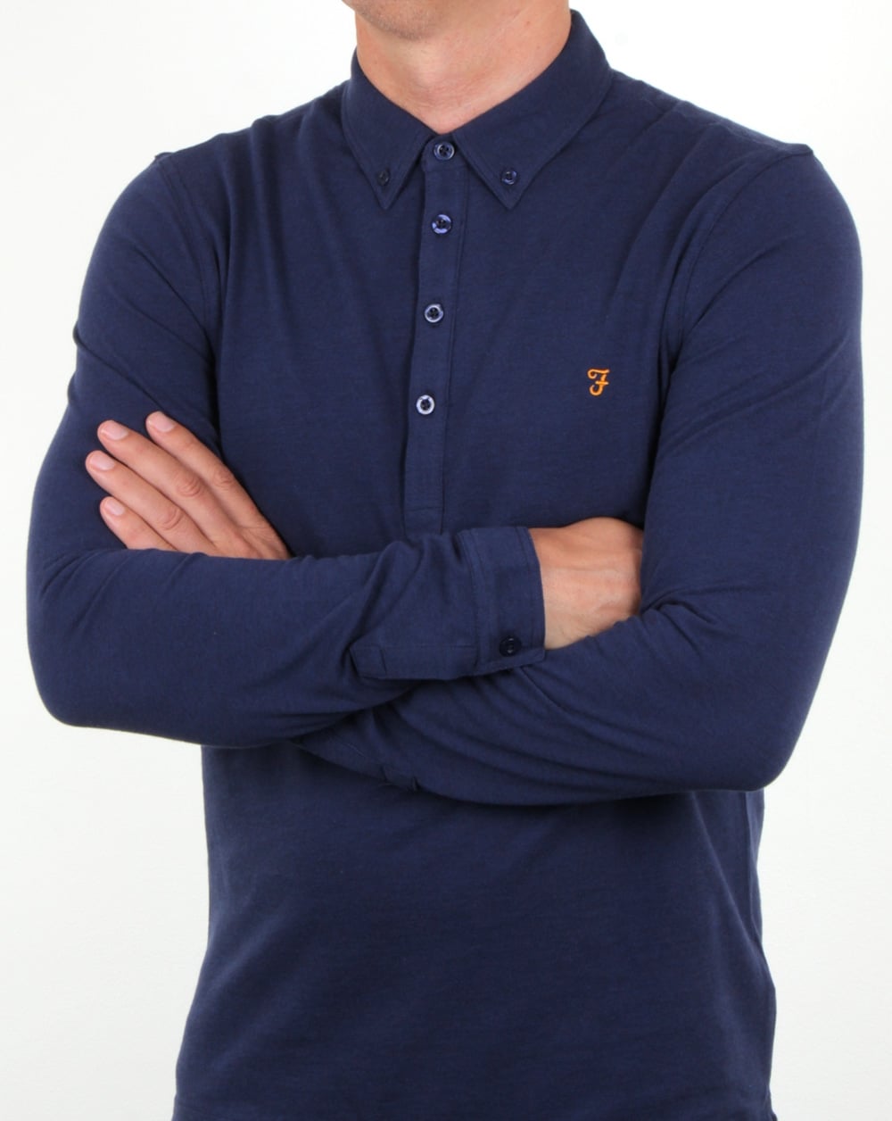 Farah Merriweather Polo Shirt in fresh Navy