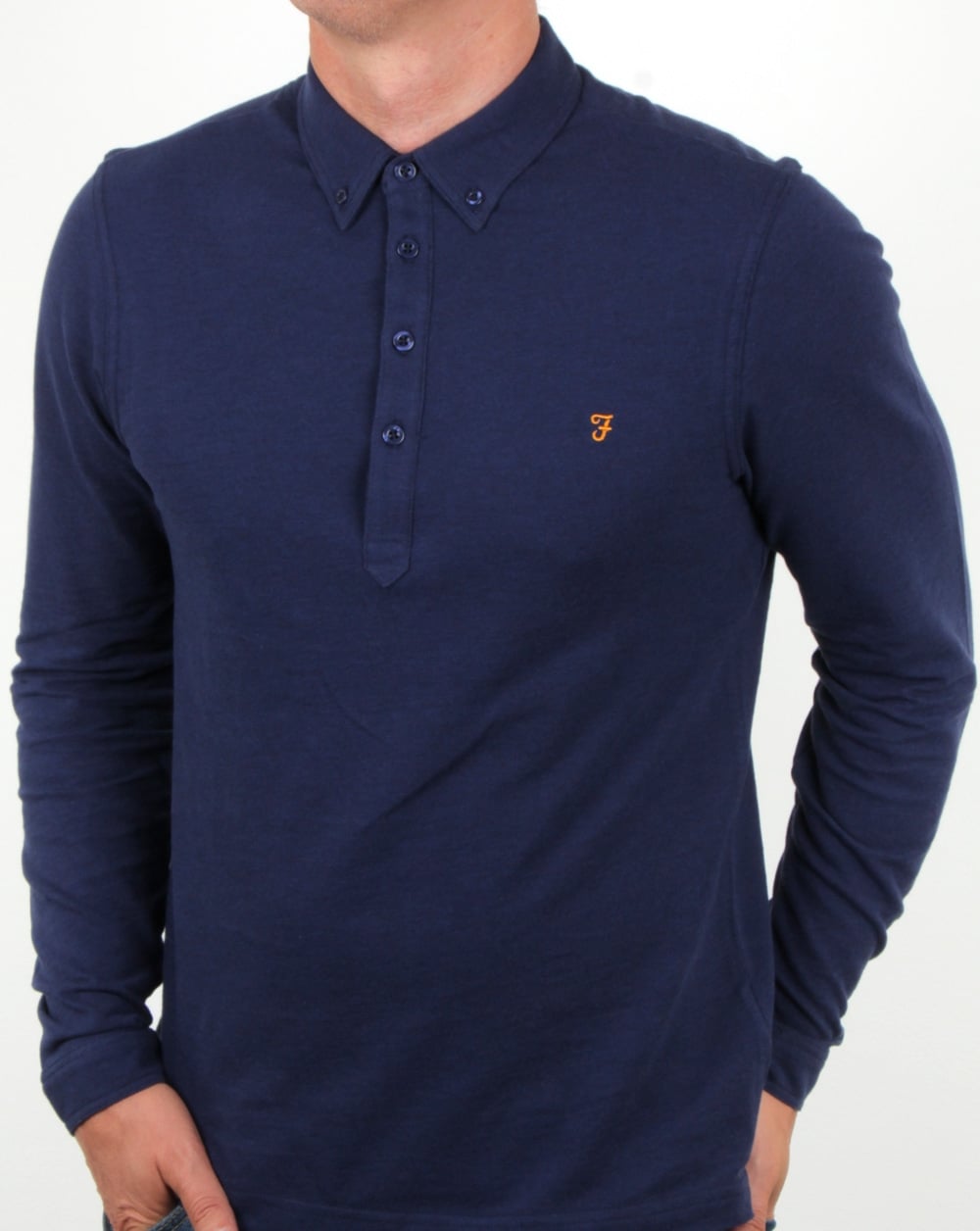 Farah Merriweather Polo Shirt in fresh Navy