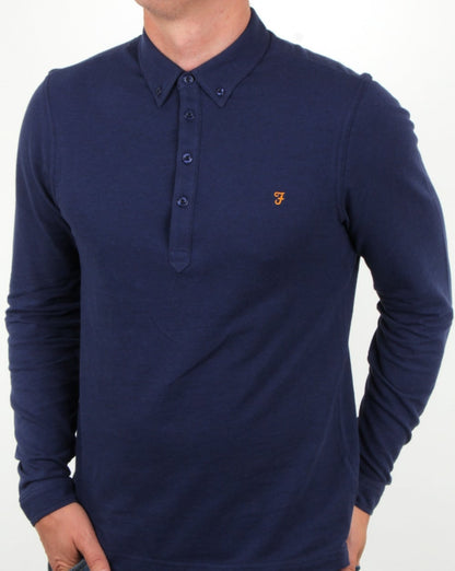 Farah Merriweather Polo Shirt in fresh Navy