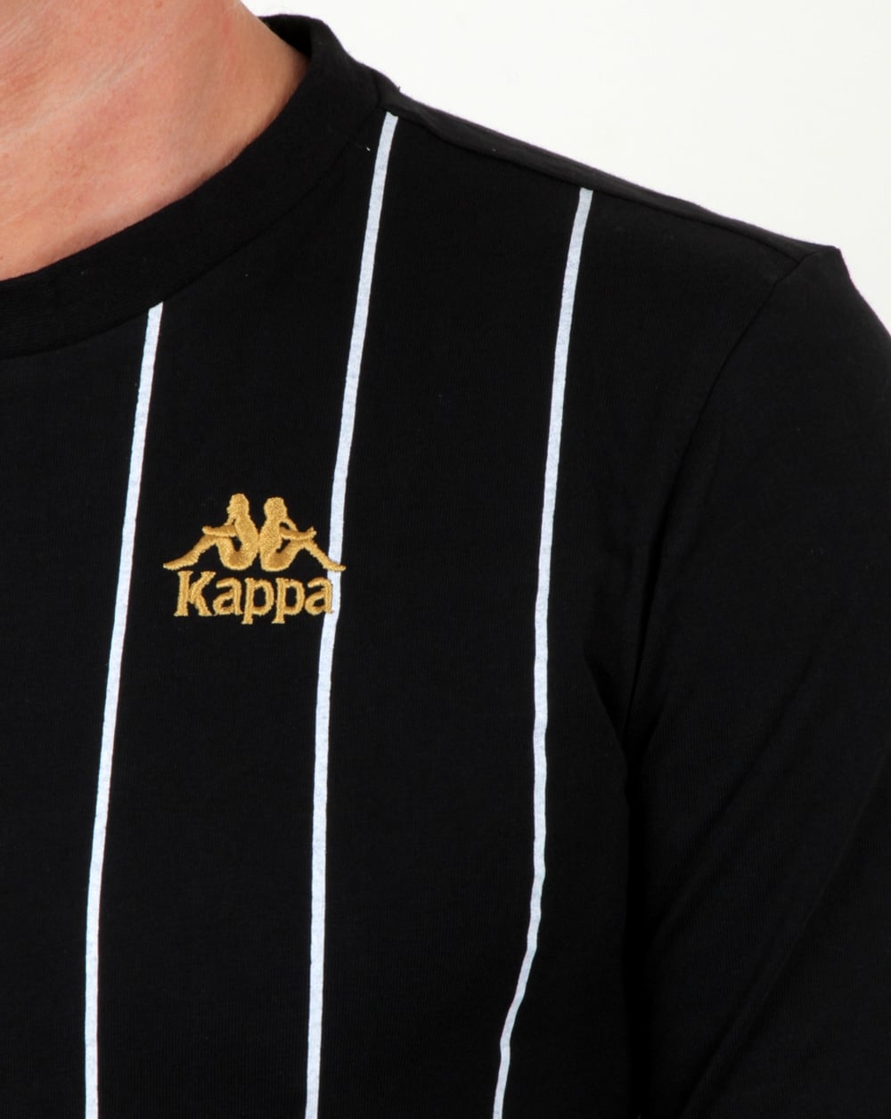 Kappa Solis T Shirt Black/white