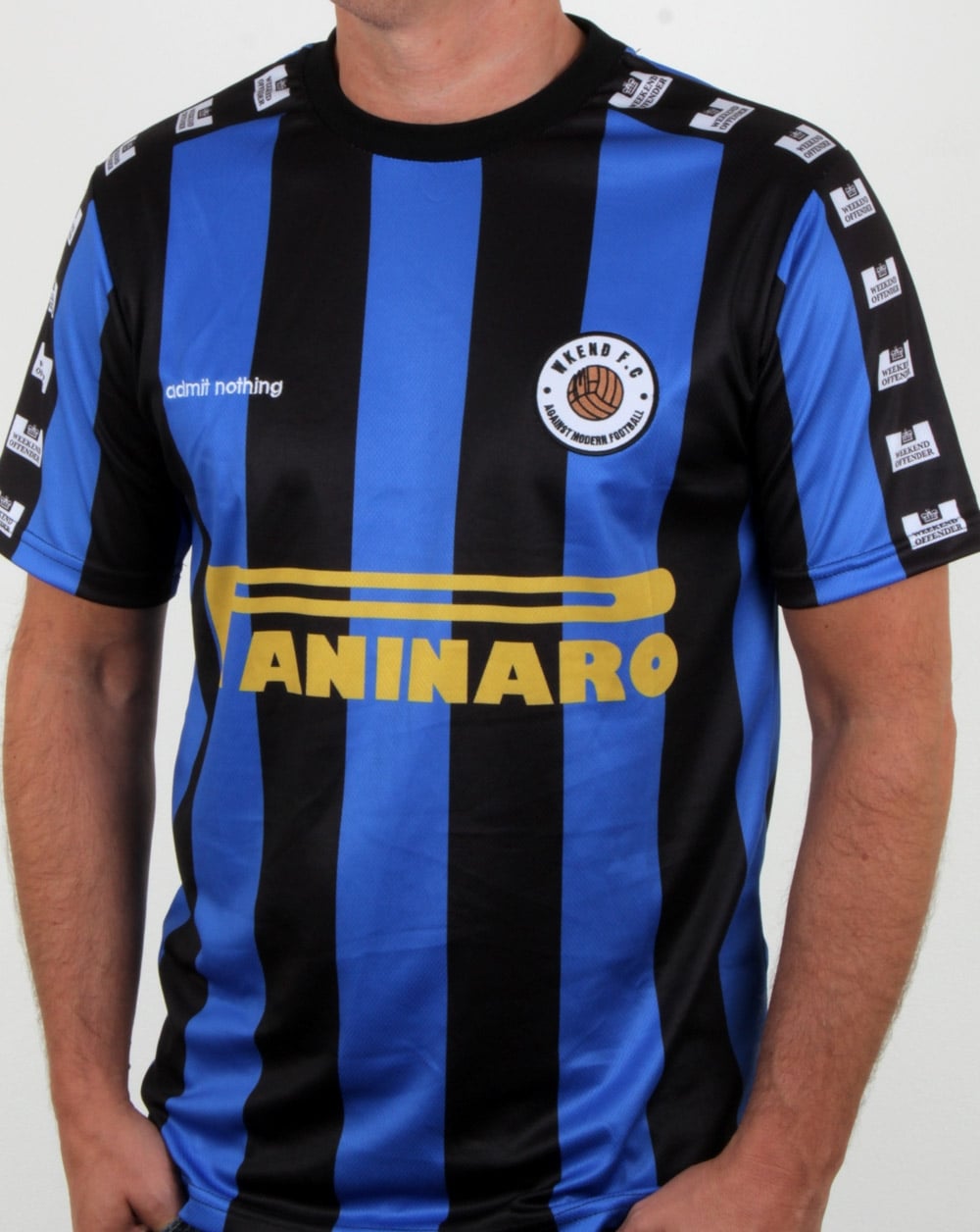Weekend Offender Paninaro Football Shirt Blue/black