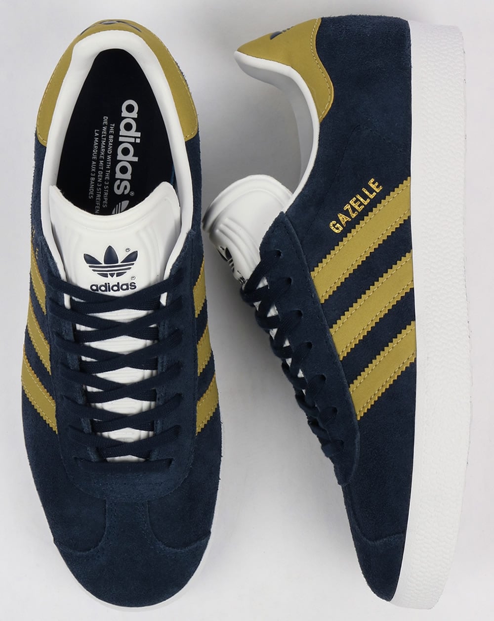 Adidas Gazelle Trainers Navy/Gold