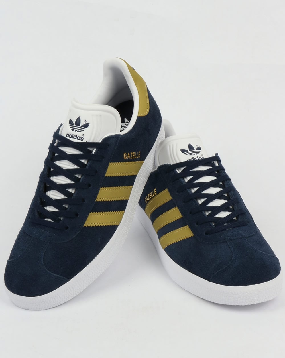 Adidas Gazelle Trainers Navy/Gold