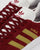 Adidas Gazelle Trainers Burgundy/Gold
