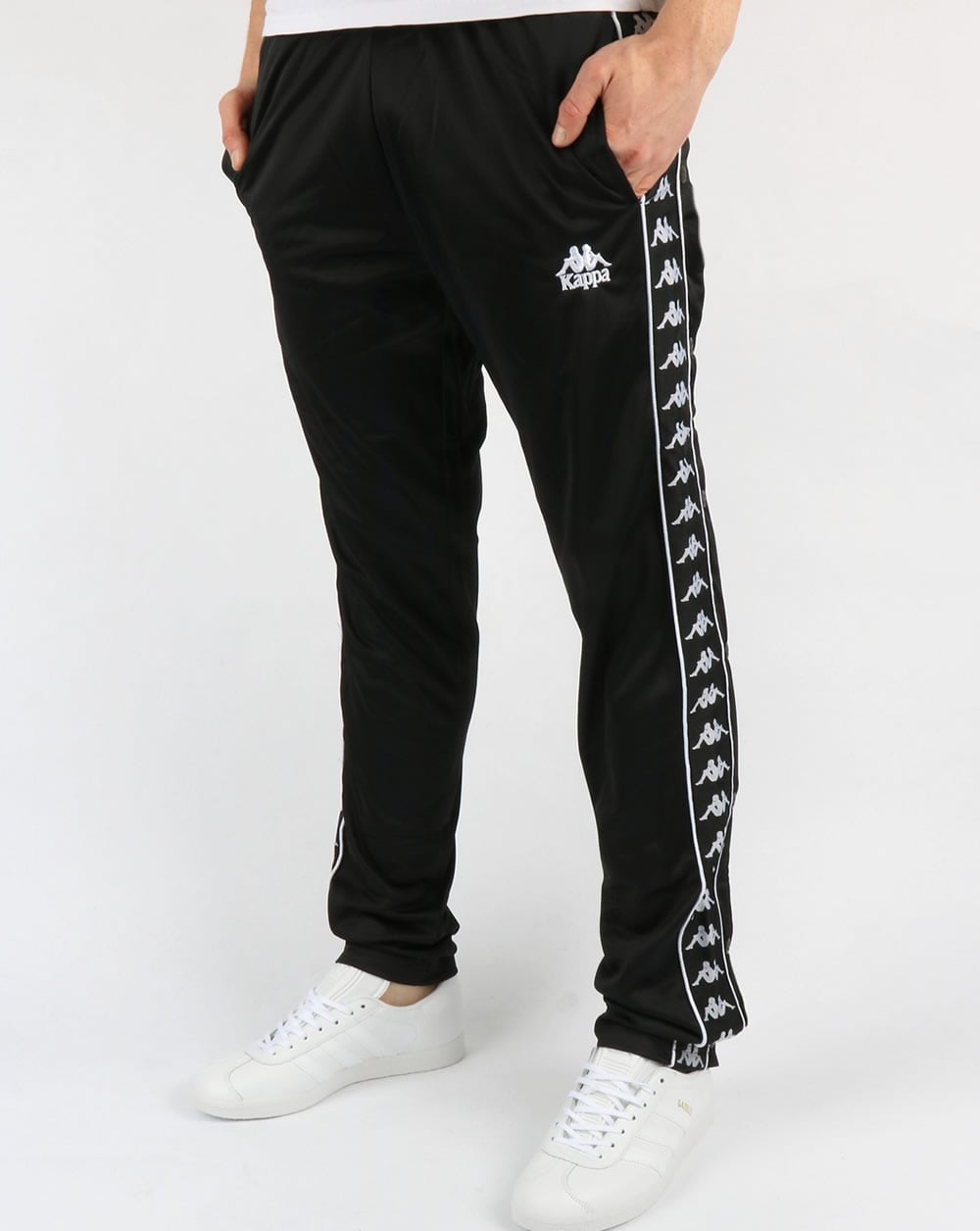 Kappa Classic Popper Track Pants Black