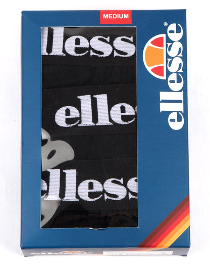 Ellesse Triple Pack Boxers Black