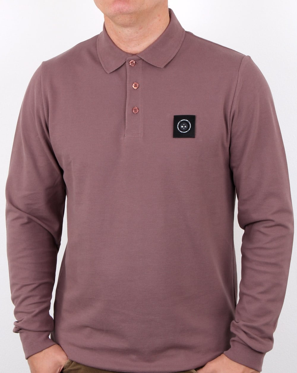Marshall Artist Siren Ls Polo Shirt Rose Gold