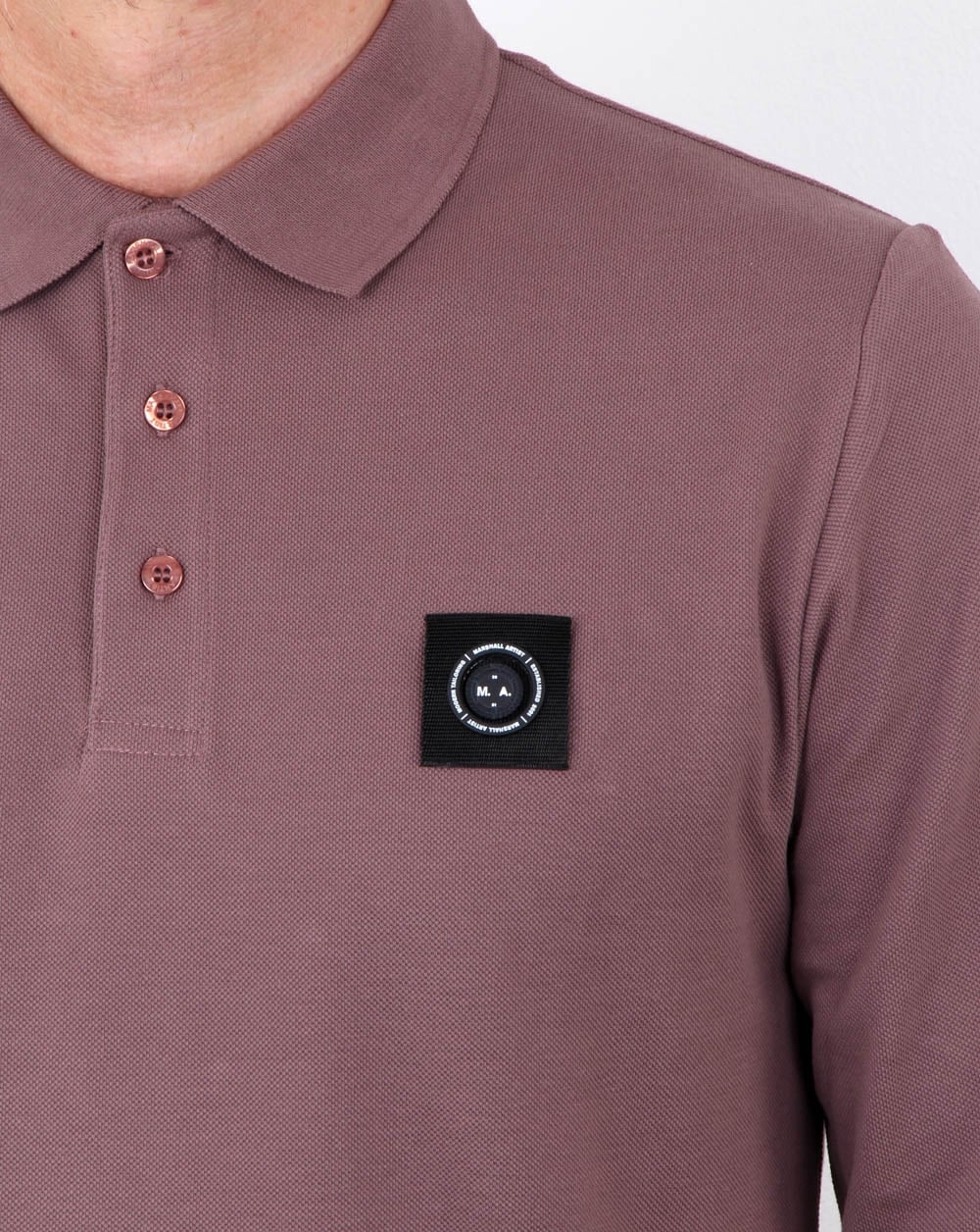 Marshall Artist Siren Ls Polo Shirt Rose Gold