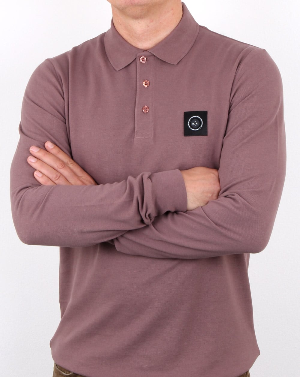 Marshall Artist Siren Ls Polo Shirt Rose Gold