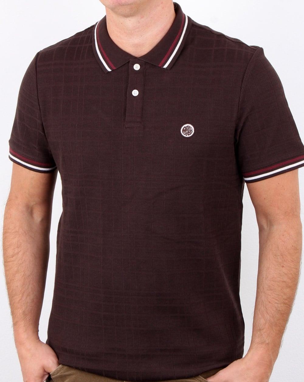 Pretty Green Arlow Polo Dark Brown