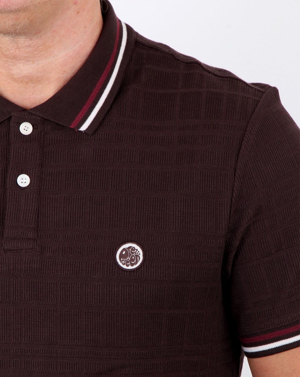 Pretty Green Arlow Polo Dark Brown