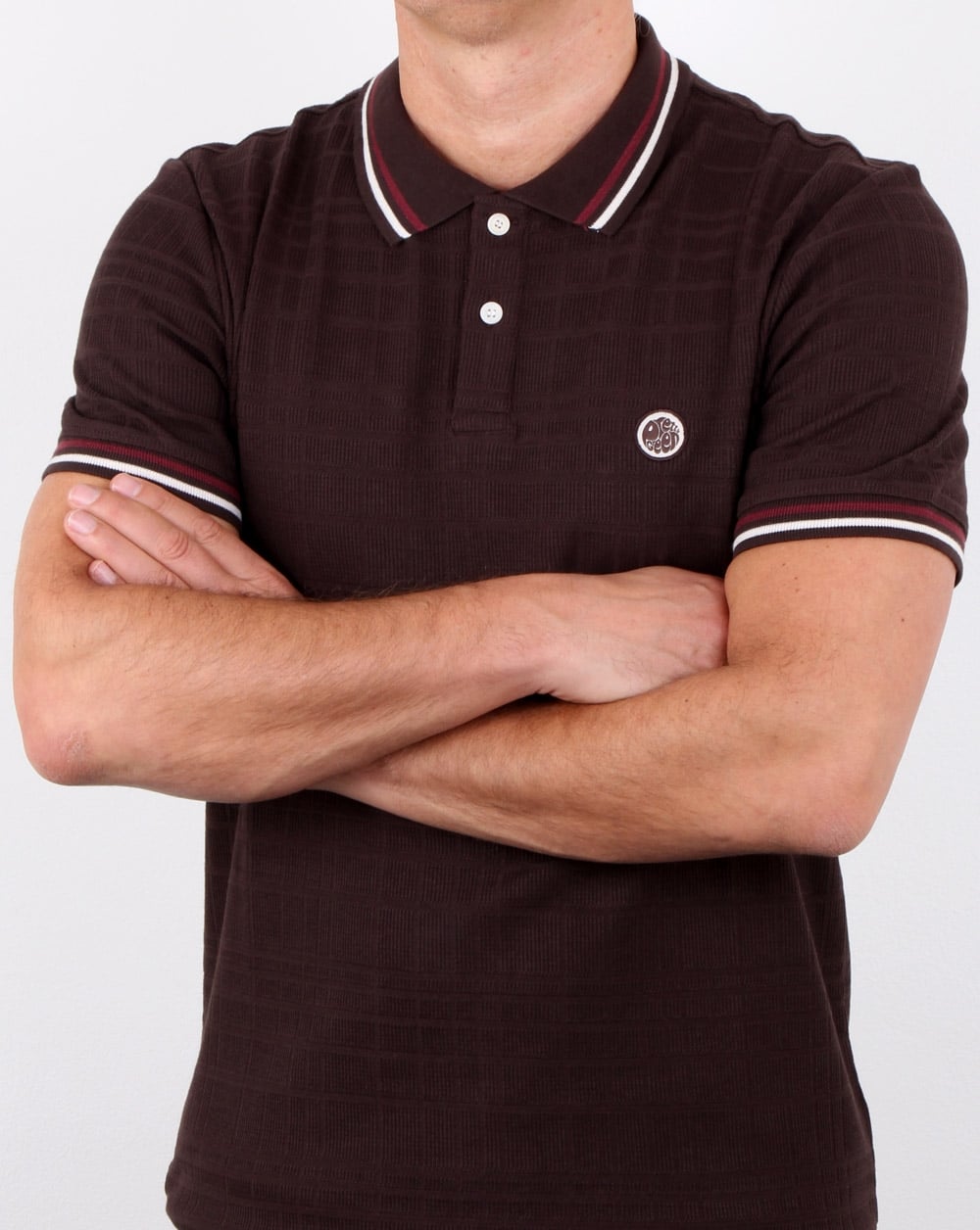 Pretty Green Arlow Polo Dark Brown