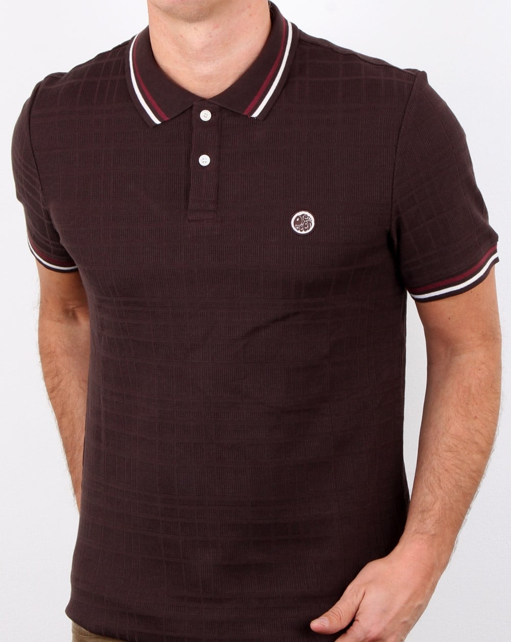 Pretty Green Arlow Polo Dark Brown